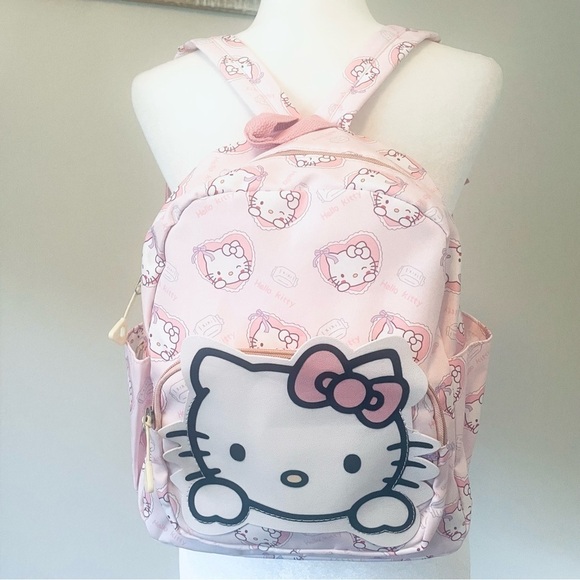 NWT Hello Kitty Backpack by Sanrio | Pink, Light Pink, White - Picture 5 of 6